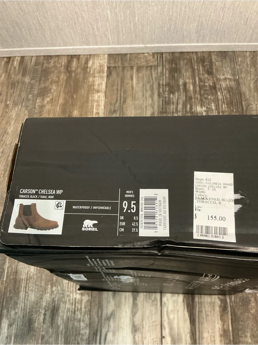 Sorel Men's Brown Chelsea Boots Size 9.5